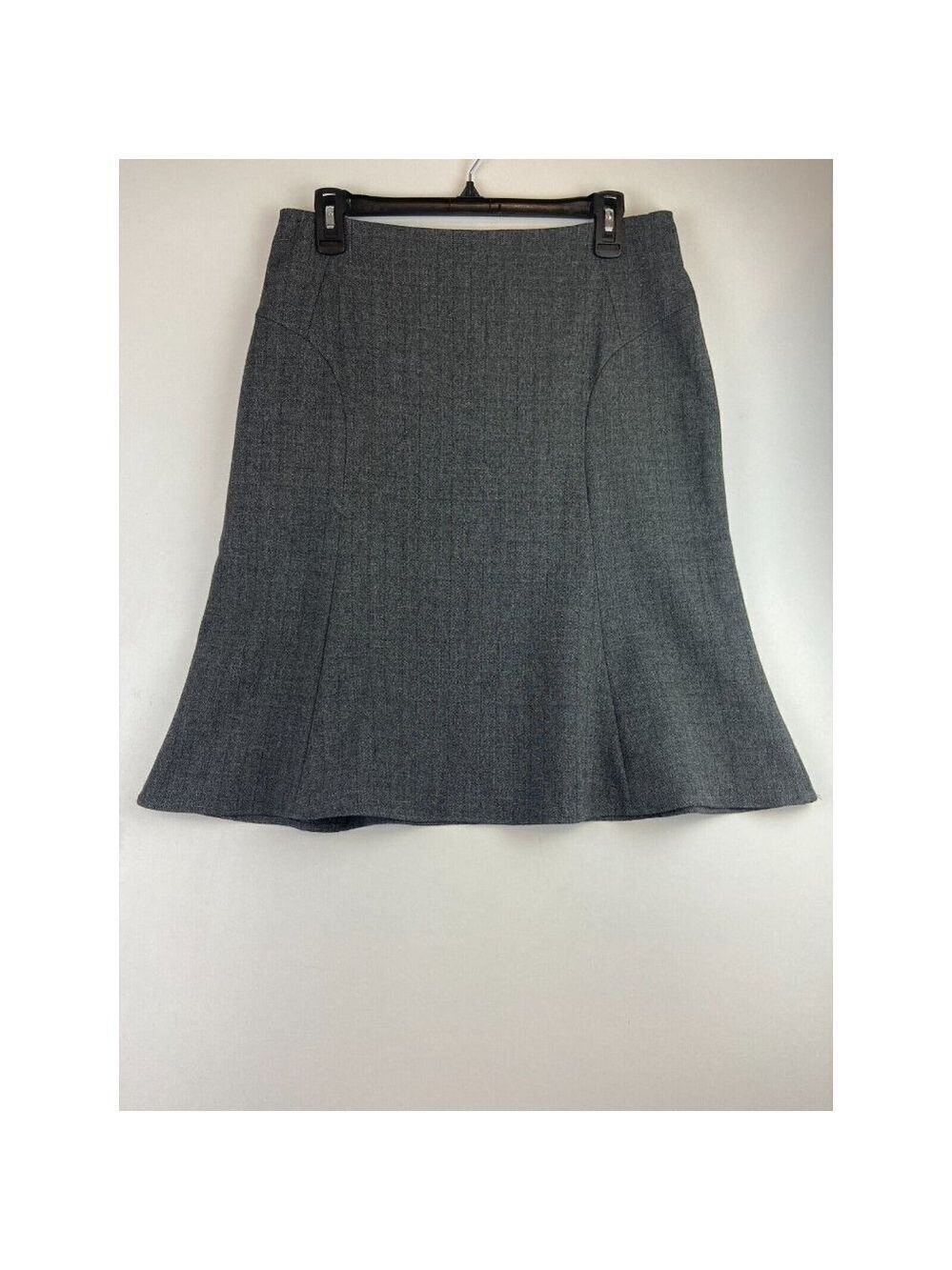 Cleo Charcoal Flippy Suiting Skirt Size 6 - Picture 9 of 12